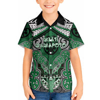 Aotearoa Iwi Ngati Maniapoto Personalised Hawaiian Shirt Maori Kowhaiwhai Pattern