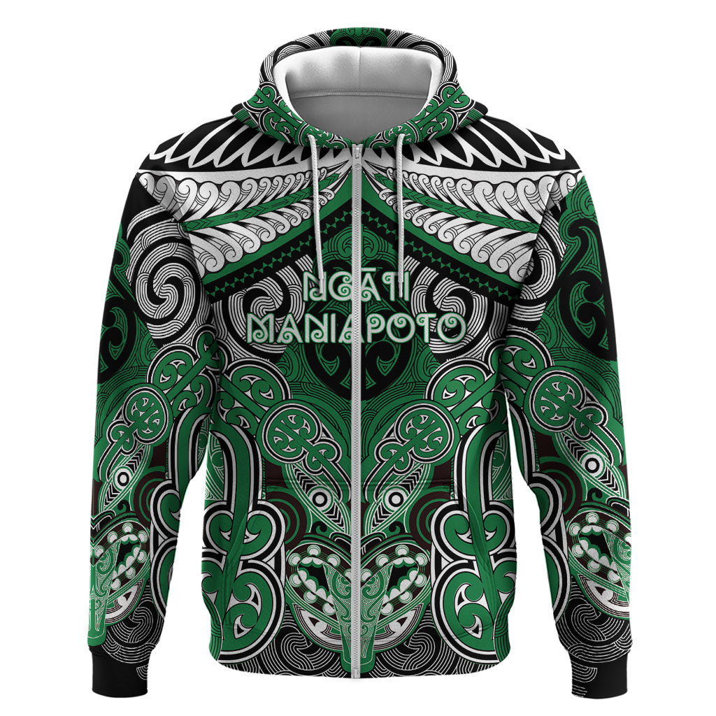 Aotearoa Iwi Ngati Maniapoto Personalised Hoodie Maori Kowhaiwhai Pattern