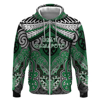 Aotearoa Iwi Ngati Maniapoto Personalised Hoodie Maori Kowhaiwhai Pattern