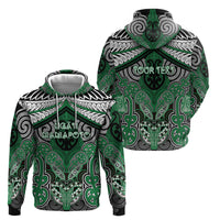 Aotearoa Iwi Ngati Maniapoto Personalised Hoodie Maori Kowhaiwhai Pattern