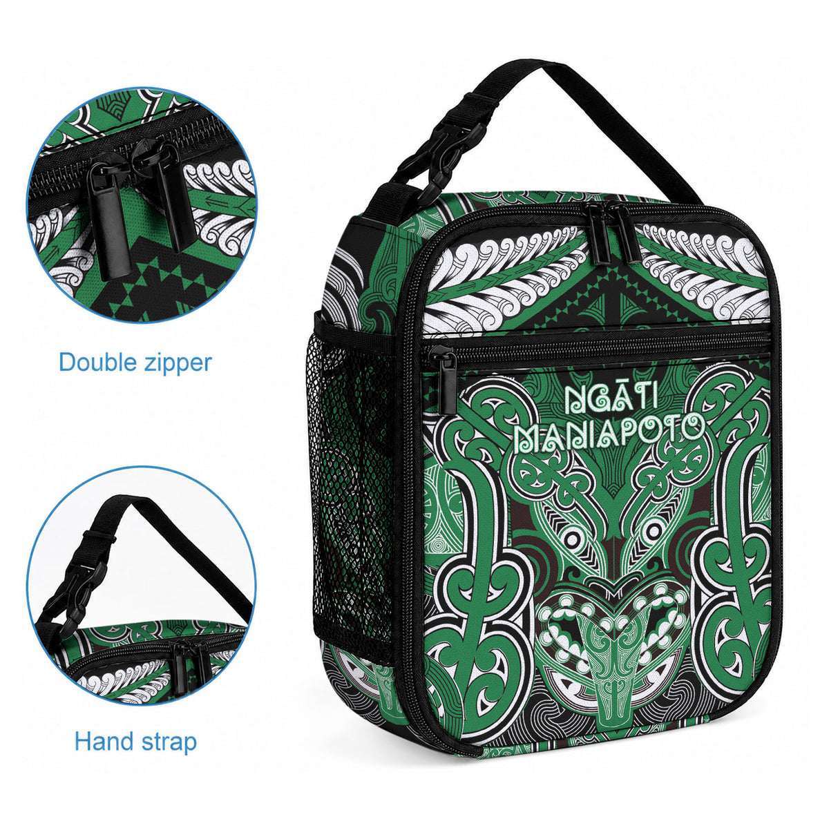Aotearoa Iwi Ngati Maniapoto Lunch Bag Maori Kowhaiwhai Pattern