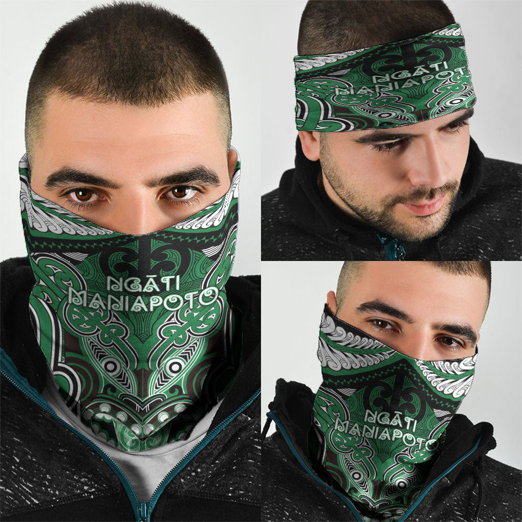 Aotearoa Iwi Ngati Maniapoto Neck Gaiter Maori Kowhaiwhai Pattern