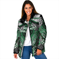 Aotearoa Iwi Ngati Maniapoto Personalised Padded Jacket Maori Kowhaiwhai Pattern