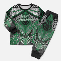 Aotearoa Iwi Ngati Maniapoto Personalised Christmas Pajama Set Maori Kowhaiwhai Pattern