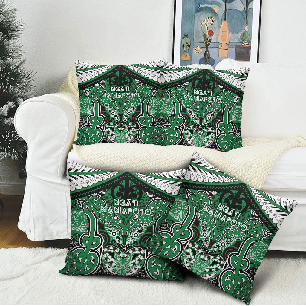 Aotearoa Iwi Ngati Maniapoto Pillow Cover Maori Kowhaiwhai Pattern