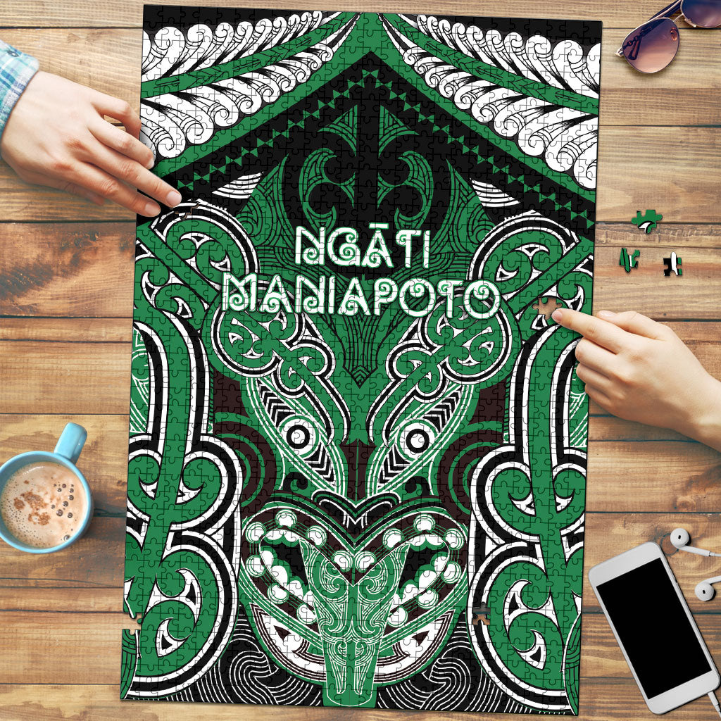 Aotearoa Iwi Ngati Maniapoto Puzzle Maori Kowhaiwhai Pattern