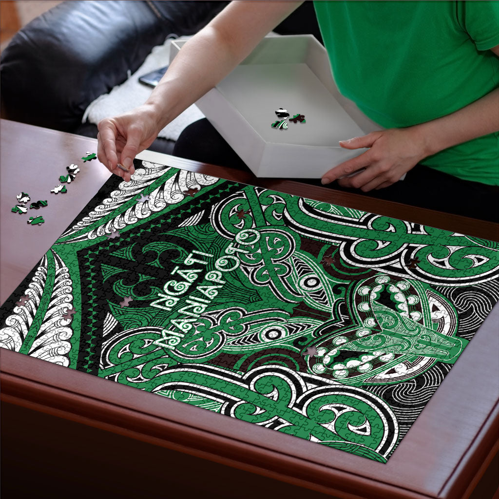 Aotearoa Iwi Ngati Maniapoto Puzzle Maori Kowhaiwhai Pattern