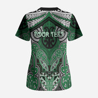 Aotearoa Iwi Ngati Maniapoto Personalised Scrub Top Maori Kowhaiwhai Pattern