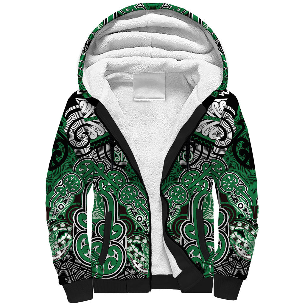 Aotearoa Iwi Ngati Maniapoto Personalised Sherpa Hoodie Maori Kowhaiwhai Pattern