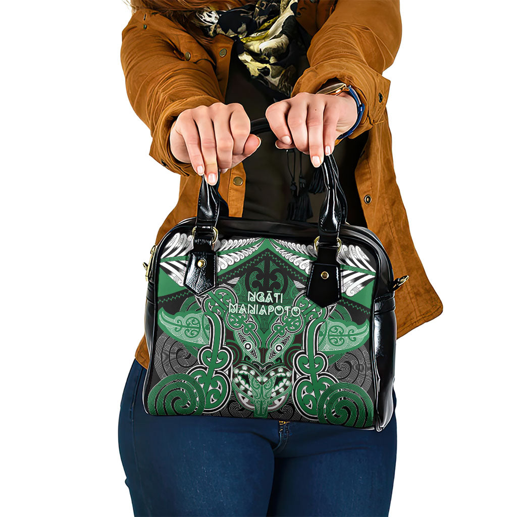 Aotearoa Iwi Ngati Maniapoto Shoulder Handbag Maori Kowhaiwhai Pattern