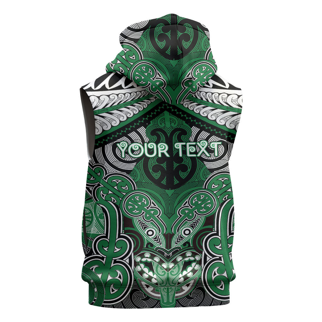 Aotearoa Iwi Ngati Maniapoto Personalised Sleeveless Zip Hoodie Maori Kowhaiwhai Pattern