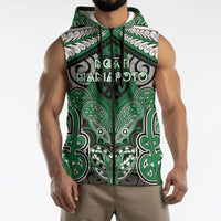 Aotearoa Iwi Ngati Maniapoto Personalised Sleeveless Zip Hoodie Maori Kowhaiwhai Pattern
