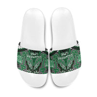 Aotearoa Iwi Ngati Maniapoto Slide Sandals Maori Kowhaiwhai Pattern