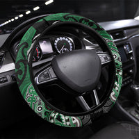 Aotearoa Iwi Ngati Maniapoto Steering Wheel Cover Maori Kowhaiwhai Pattern