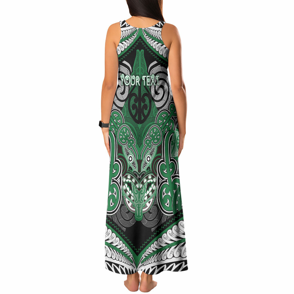 Aotearoa Iwi Ngati Maniapoto Personalised Tank Maxi Dress Maori Kowhaiwhai Pattern