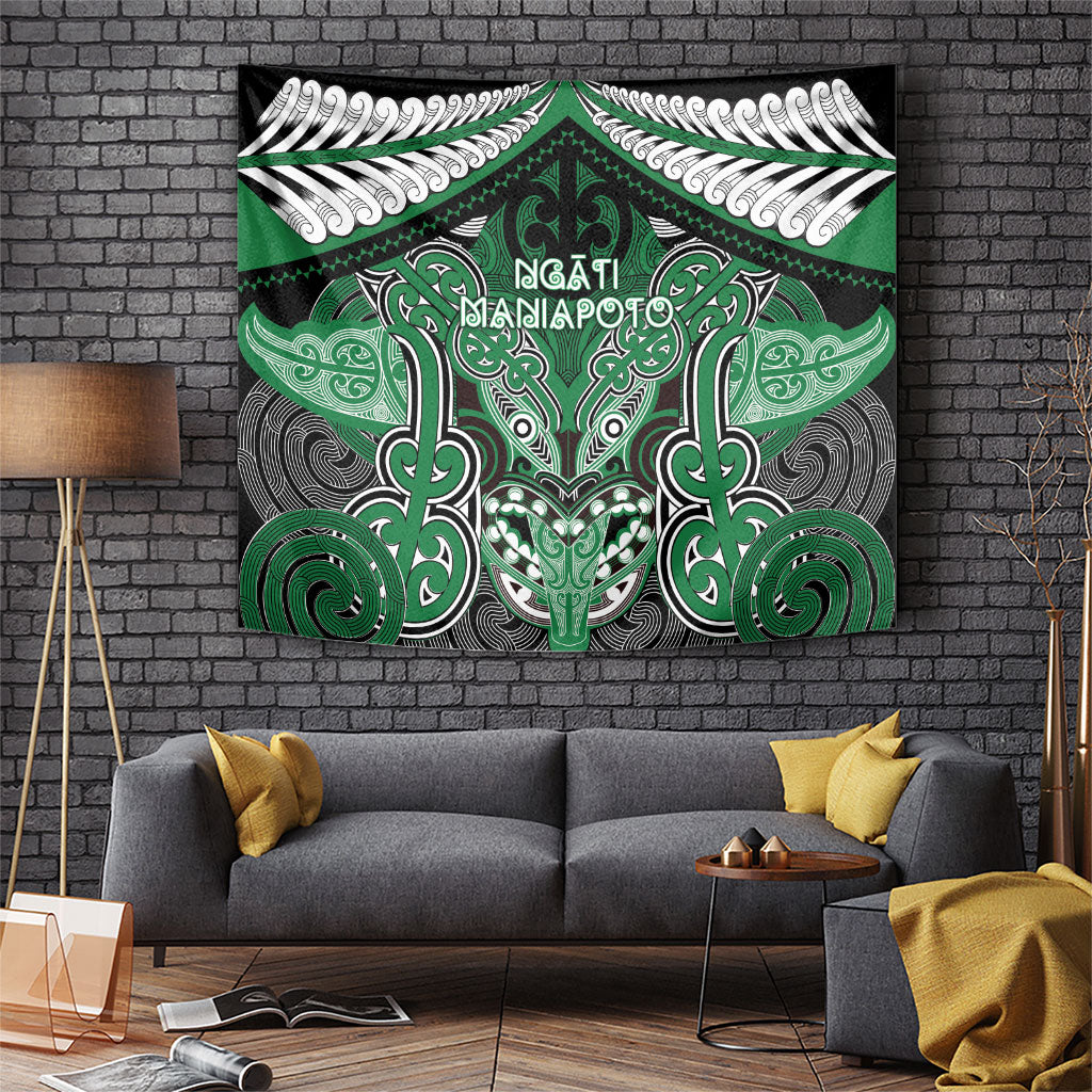 Aotearoa Iwi Ngati Maniapoto Tapestry Maori Kowhaiwhai Pattern