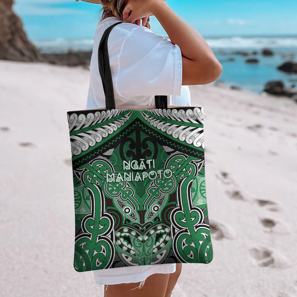 Aotearoa Iwi Ngati Maniapoto Tote Bag Maori Kowhaiwhai Pattern