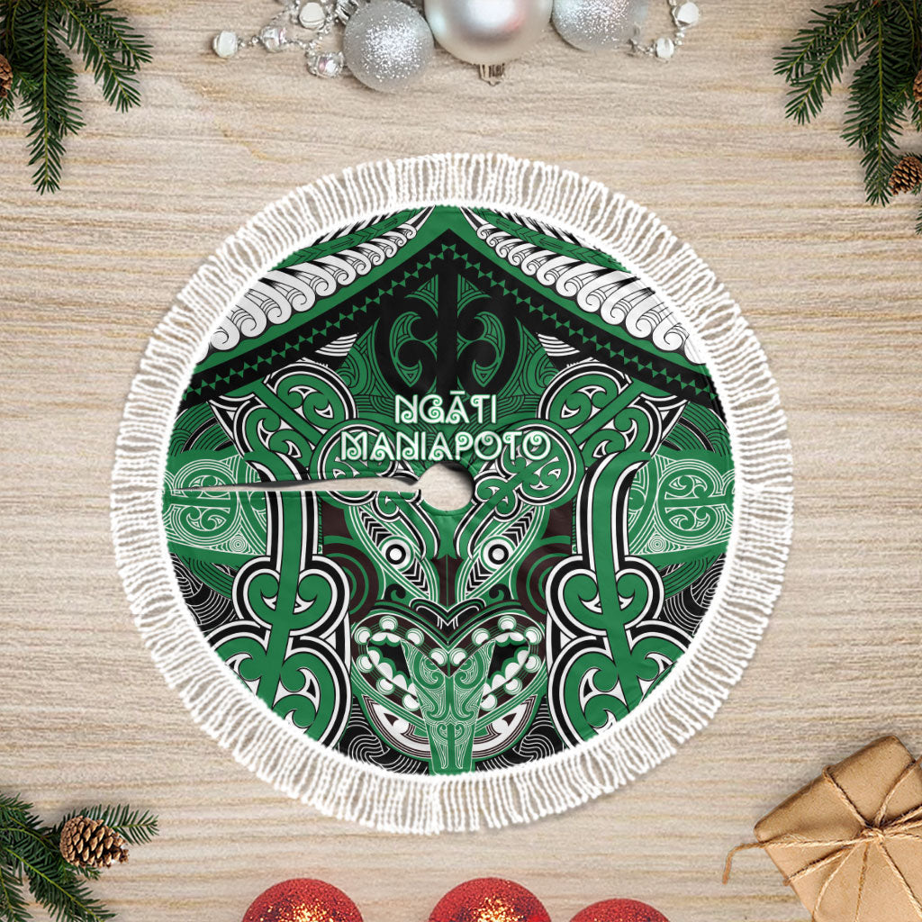 Aotearoa Iwi Ngati Maniapoto Tree Skirt Maori Kowhaiwhai Pattern