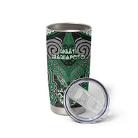 Aotearoa Iwi Ngati Maniapoto Personalised Tumbler Cup Maori Kowhaiwhai Pattern