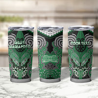 Aotearoa Iwi Ngati Maniapoto Personalised Tumbler Cup Maori Kowhaiwhai Pattern