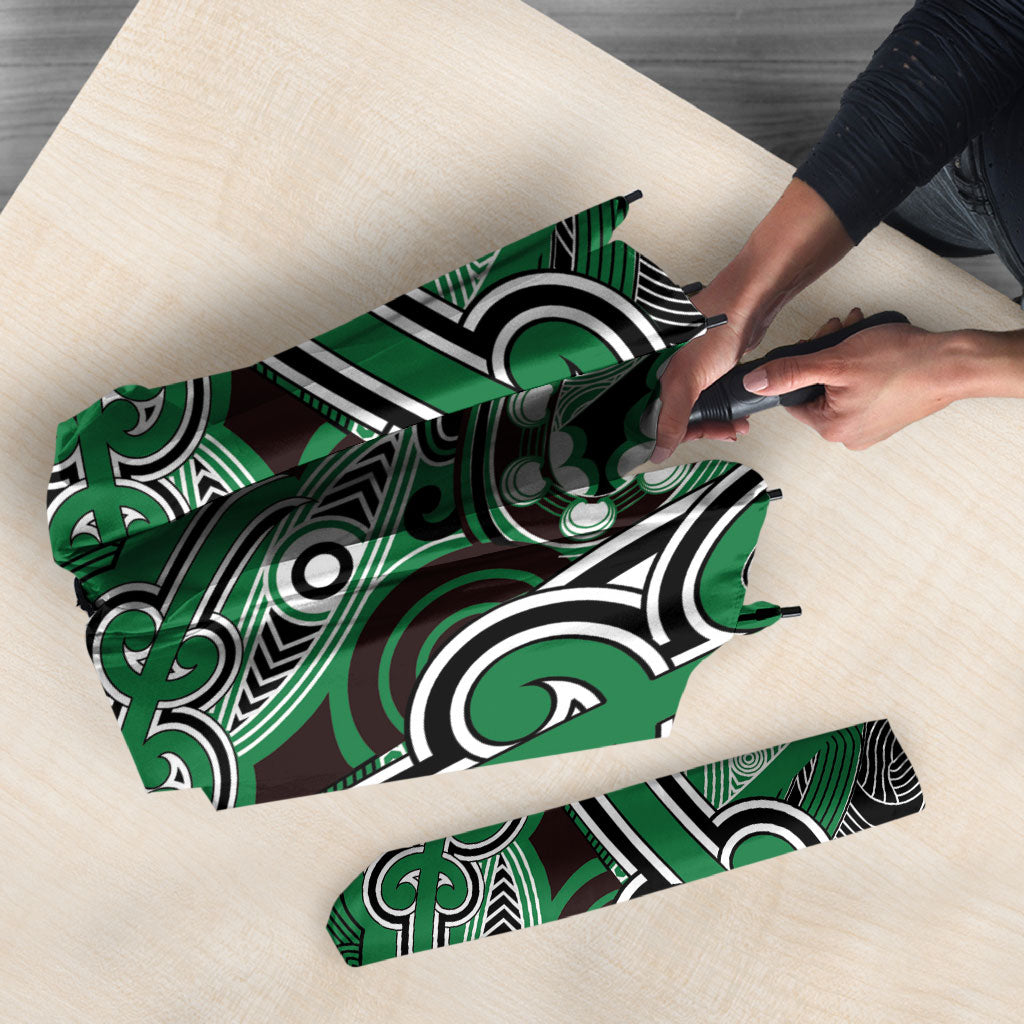 Aotearoa Iwi Ngati Maniapoto Umbrella Maori Kowhaiwhai Pattern
