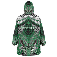 Aotearoa Iwi Ngati Maniapoto Personalised Wearable Blanket Hoodie Maori Kowhaiwhai Pattern