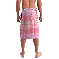 Japanese Geisha Cherry Blossom Lavalava Pink Palaka Hawaii Pattern Fusion Design