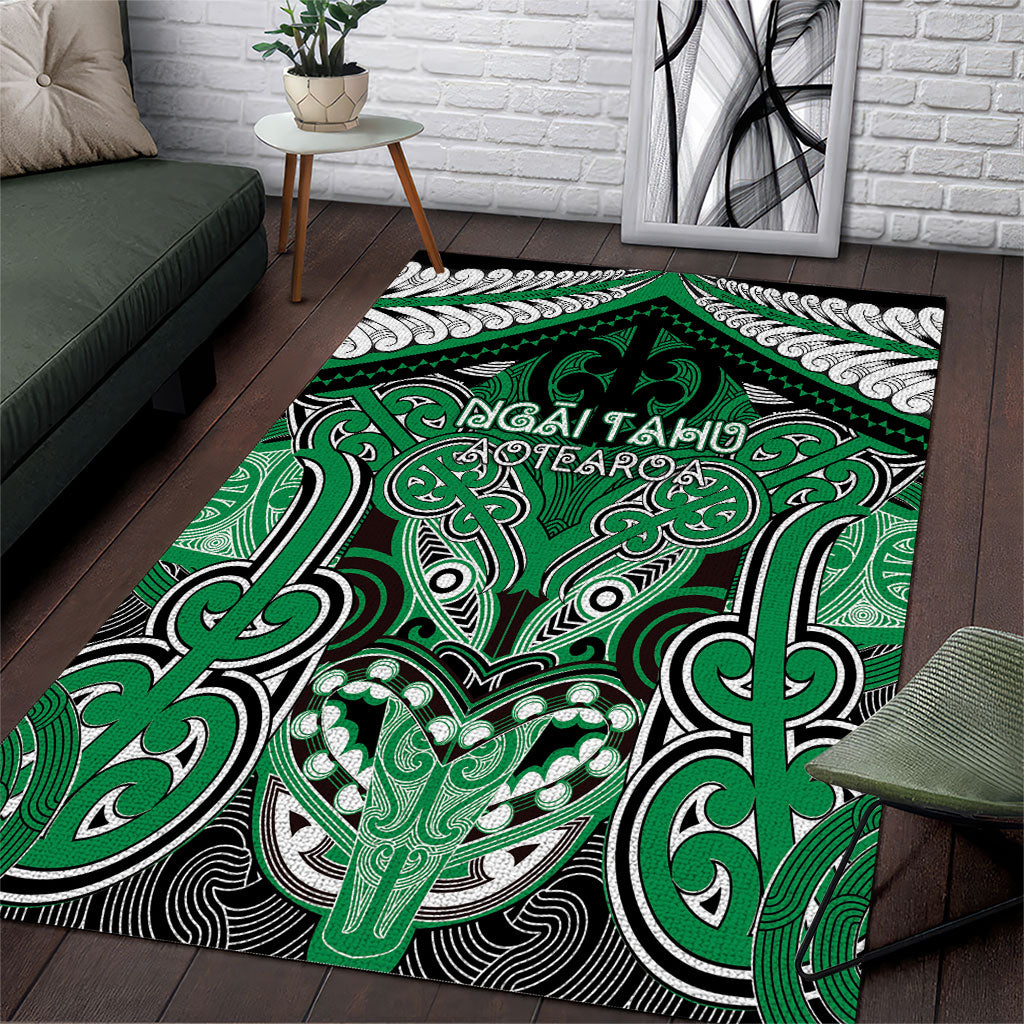 Aotearoa Iwi Ngai Tahu Area Rug Maori Kowhaiwhai Pattern