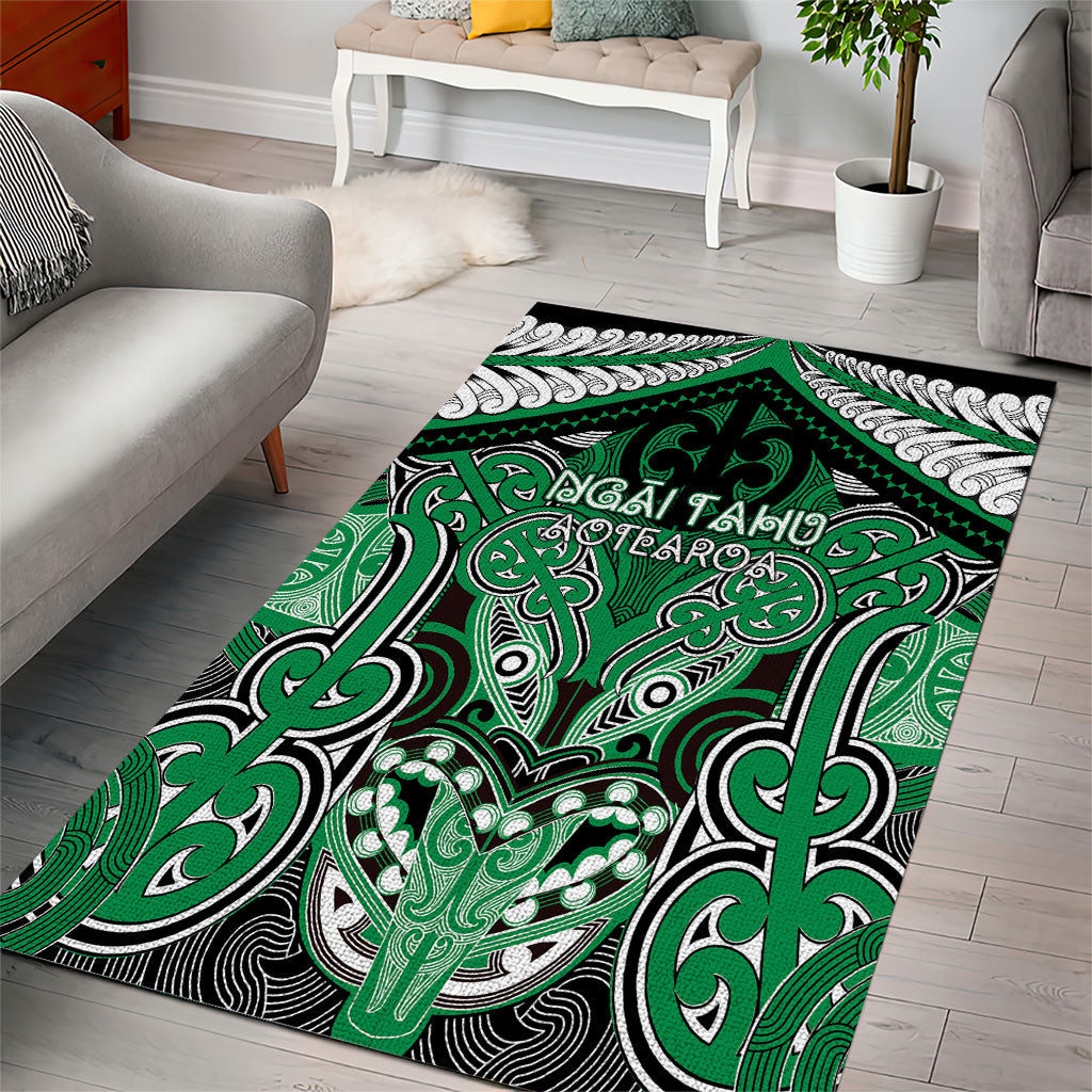 Aotearoa Iwi Ngai Tahu Area Rug Maori Kowhaiwhai Pattern