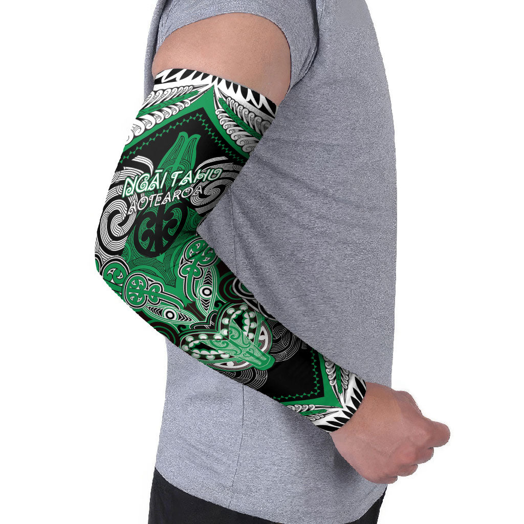 Aotearoa Iwi Ngai Tahu Personalised Arm Sleeves Maori Kowhaiwhai Pattern
