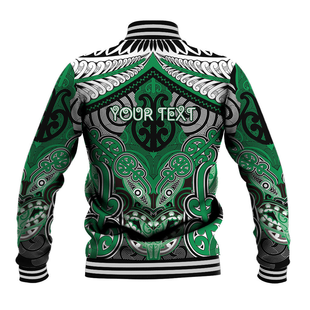 Aotearoa Iwi Ngai Tahu Personalised Baseball Jacket Maori Kowhaiwhai Pattern
