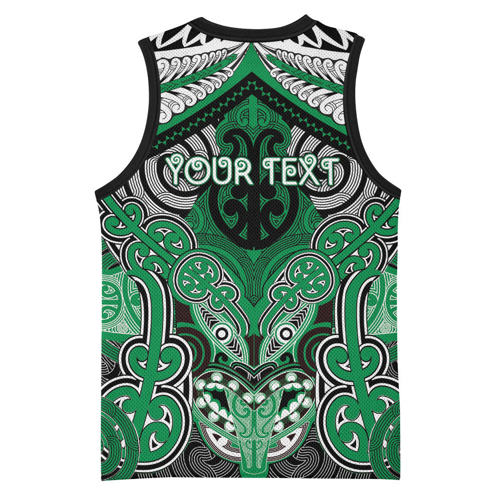 Aotearoa Iwi Ngai Tahu Personalised Basketball Jersey Maori Kowhaiwhai Pattern
