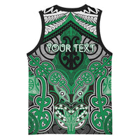 Aotearoa Iwi Ngai Tahu Personalised Basketball Jersey Maori Kowhaiwhai Pattern