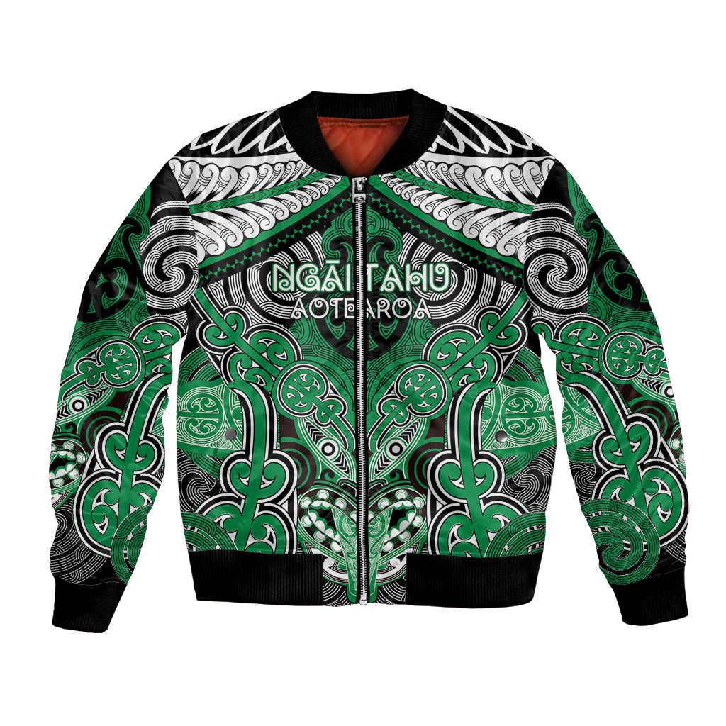Aotearoa Iwi Ngai Tahu Personalised Bomber Jacket Maori Kowhaiwhai Pattern