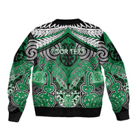 Aotearoa Iwi Ngai Tahu Personalised Bomber Jacket Maori Kowhaiwhai Pattern