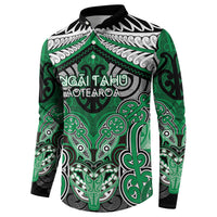 Aotearoa Iwi Ngai Tahu Personalised Button Sweatshirt Maori Kowhaiwhai Pattern