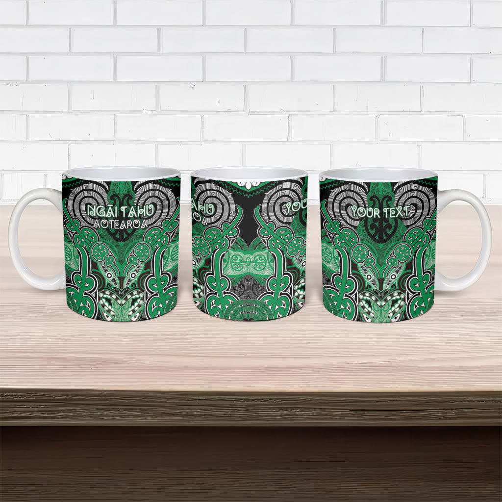 Aotearoa Iwi Ngai Tahu Personalised Ceramic Mug Maori Kowhaiwhai Pattern