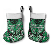 Aotearoa Iwi Ngai Tahu Personalised Christmas Stocking Maori Kowhaiwhai Pattern