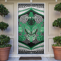 Aotearoa Iwi Ngai Tahu Personalised Door Cover Maori Kowhaiwhai Pattern