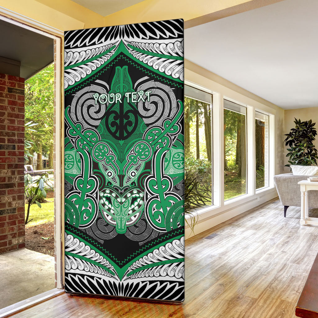 Aotearoa Iwi Ngai Tahu Personalised Door Cover Maori Kowhaiwhai Pattern