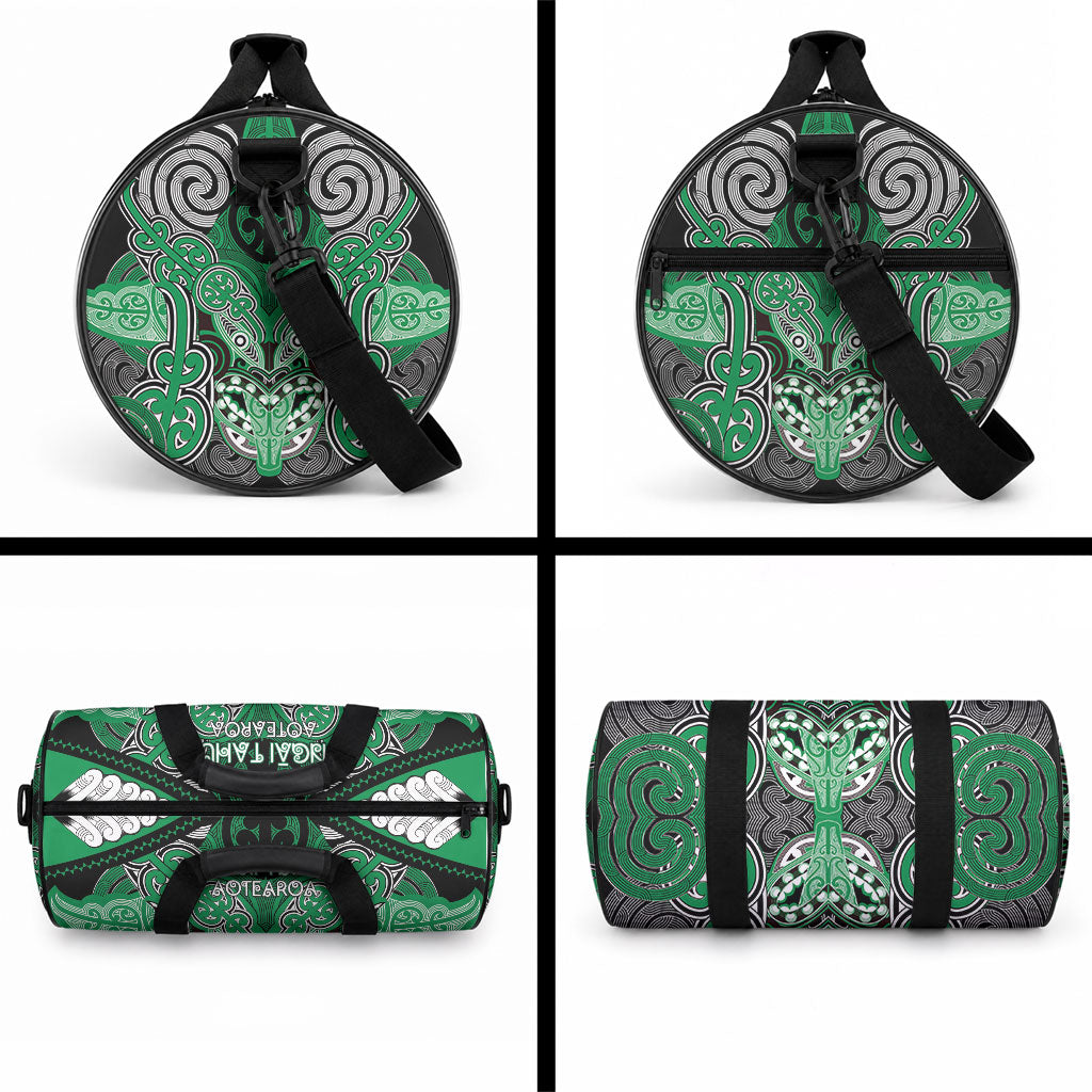 Aotearoa Iwi Ngai Tahu Duffle Bag Maori Kowhaiwhai Pattern