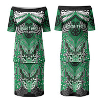 Aotearoa Iwi Ngai Tahu Personalised Family Matching Puletasi and Hawaiian Shirt Maori Kowhaiwhai Pattern