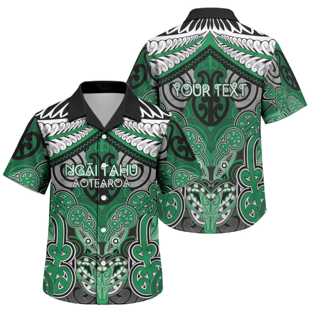 Aotearoa Iwi Ngai Tahu Personalised Family Matching Puletasi and Hawaiian Shirt Maori Kowhaiwhai Pattern