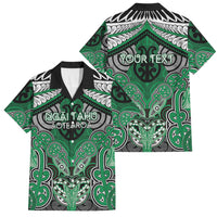 Aotearoa Iwi Ngai Tahu Personalised Family Matching Summer Maxi Dress and Hawaiian Shirt Maori Kowhaiwhai Pattern