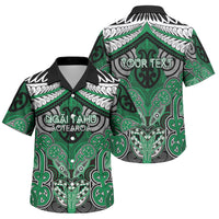 Aotearoa Iwi Ngai Tahu Personalised Family Matching Tank Maxi Dress and Hawaiian Shirt Maori Kowhaiwhai Pattern