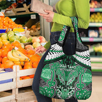 Aotearoa Iwi Ngai Tahu Grocery Bag Maori Kowhaiwhai Pattern