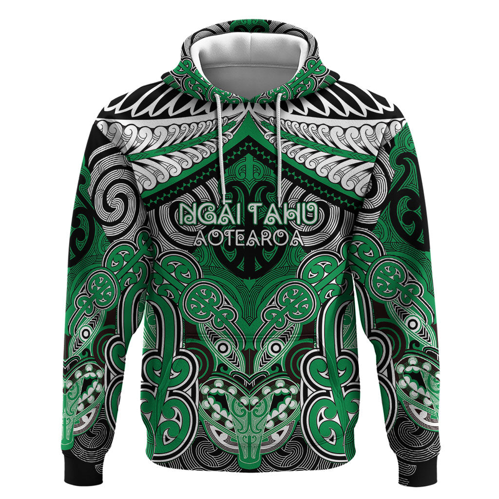 Aotearoa Iwi Ngai Tahu Personalised Hoodie Maori Kowhaiwhai Pattern