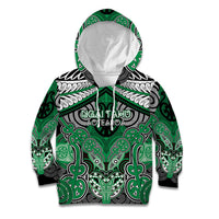 Aotearoa Iwi Ngai Tahu Personalised Kid Hoodie Maori Kowhaiwhai Pattern