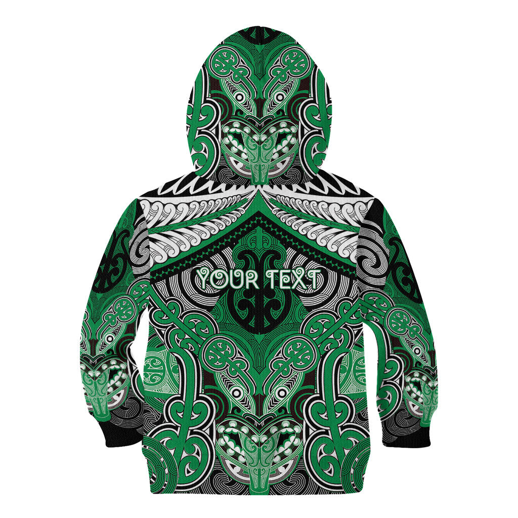 Aotearoa Iwi Ngai Tahu Personalised Kid Hoodie Maori Kowhaiwhai Pattern