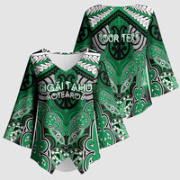Aotearoa Iwi Ngai Tahu Personalised Kimono Sleeve Blouse Maori Kowhaiwhai Pattern